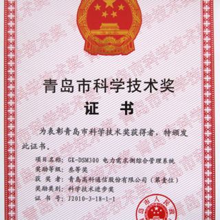 青岛市科学技术奖—电力需求侧综合管理系统