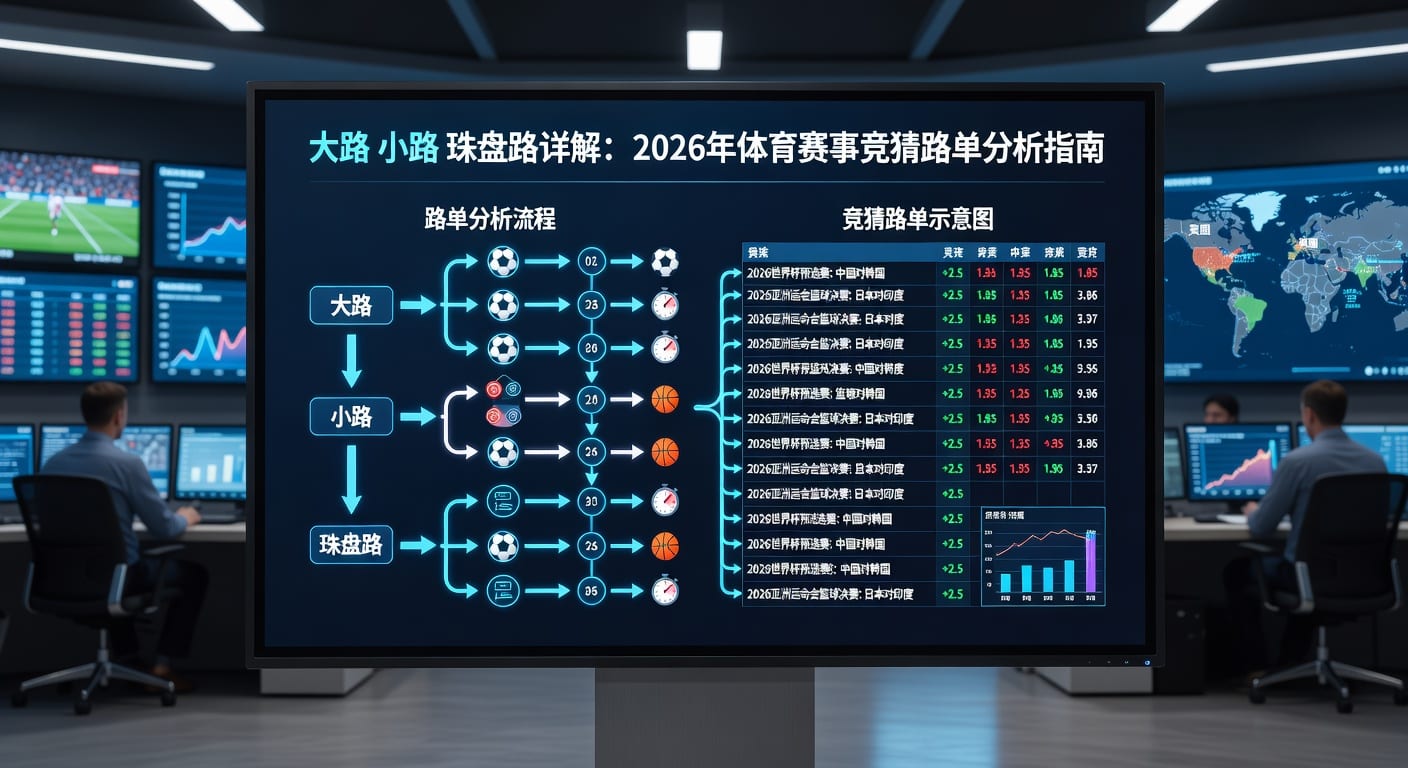 大路小路珠盘路：足球盘口深度解析与投注策略（2026世界杯投注）